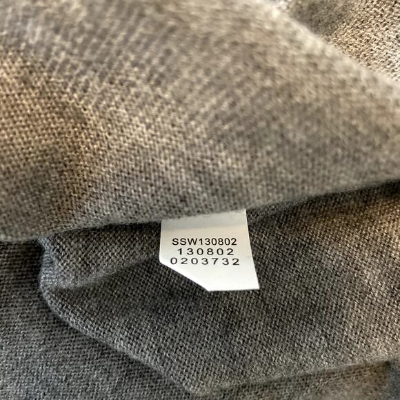 J.Jill Merino Wool Sweater 100% Wool Boat Neck Long Sleeve Gray Petite Large - Picture 4 of 5